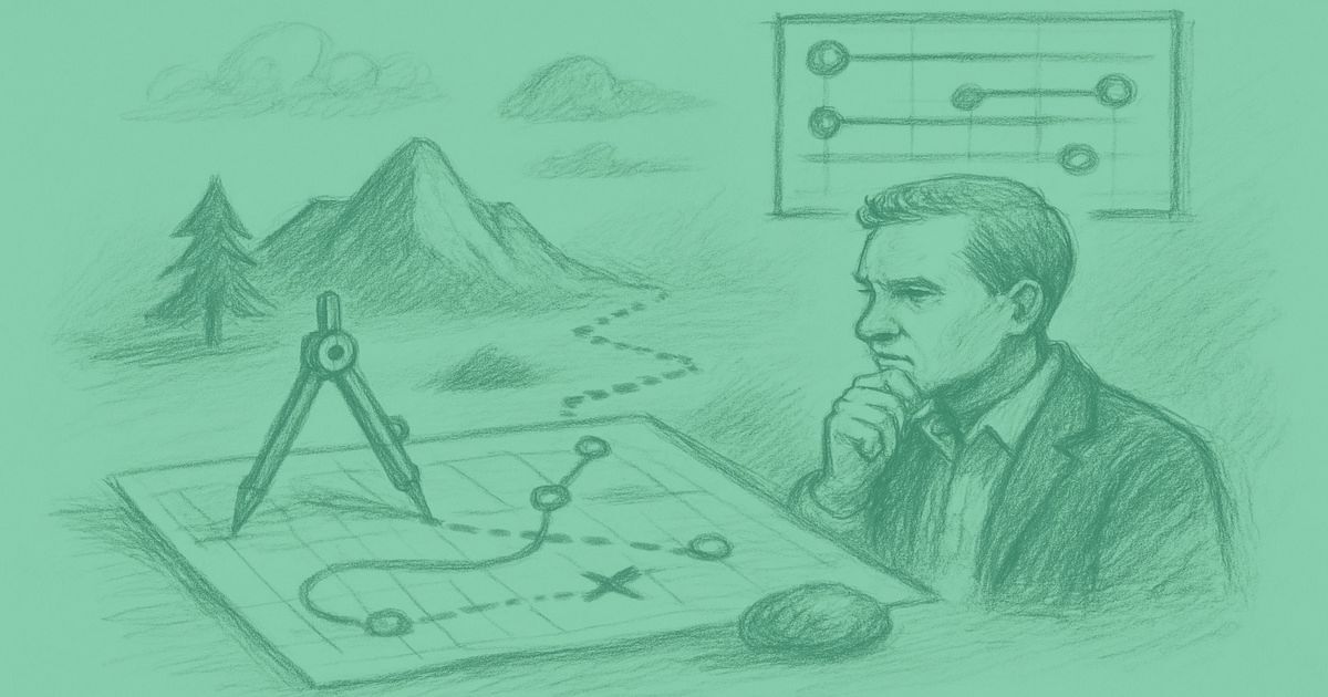 Product manager looking at road map