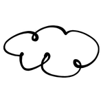 hand drawn cloud icon