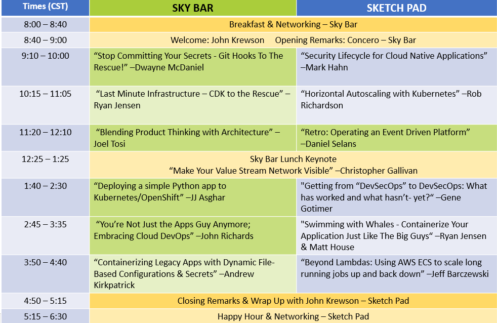 ryan updated agenda