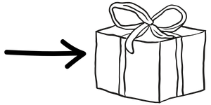 hand drawn product delivery icon (300 x 150 px)